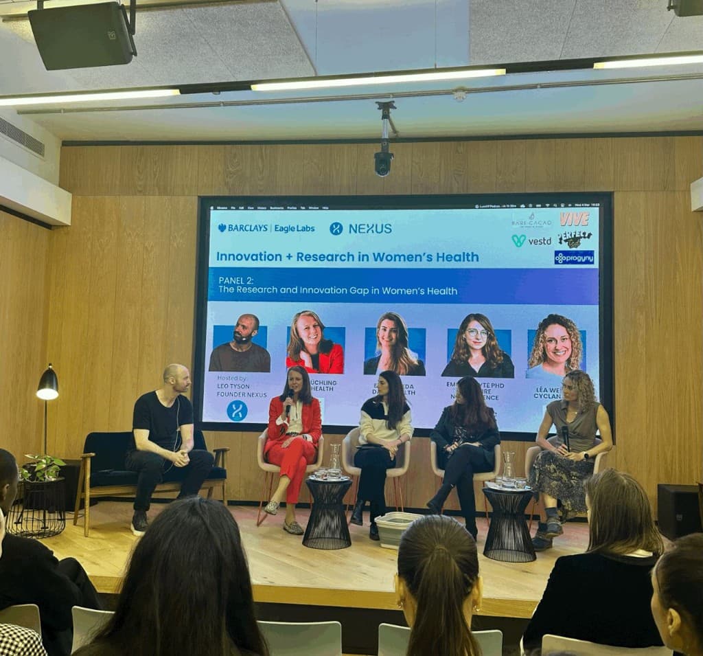Karli on a women's health innovation panel
